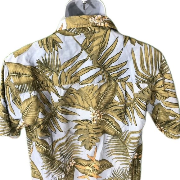 Caribbean Joe Shirt Palm tree HAWAIIAN Aloha Mens - Picture 5 of 7